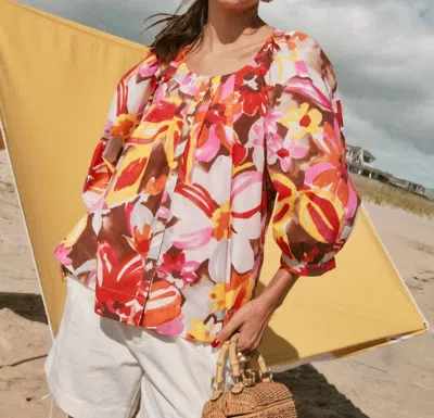 Frances Valentine Zoe Top In Sun Floral