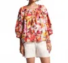 Frances Valentine Zoe Top In Sun Floral In Multi