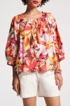 Frances Valentine Zoe Top In Sun Floral In Multi