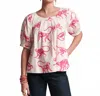 Frances Valentine Zonda Top In Pink Monkey