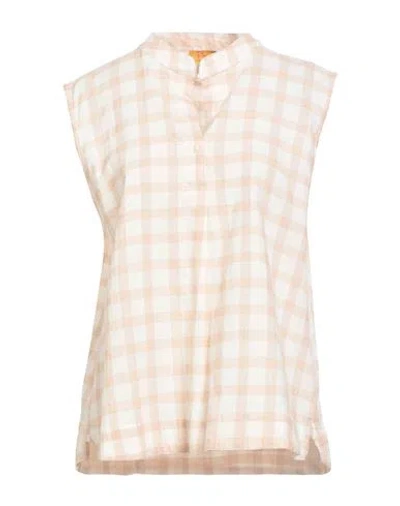 Francesca Bassi Woman Top Beige Size Onesize Cotton In Sand