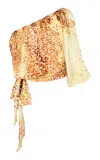 Francesca Miranda Aire Loose Silk Top In Multi