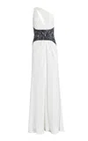 Francesca Miranda Ambrosia One-shoulder Gown In White