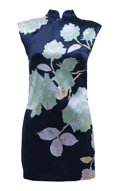 Francesca Miranda Azalea Silk-blend Mini Dress In Pink