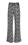 Francesca Miranda Baccio Printed Straight-cut Cotton Pants In Multi