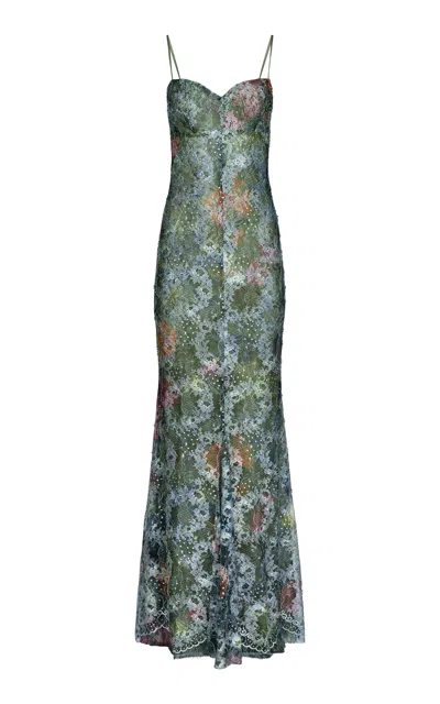 Francesca Miranda Bruma Lace Midi Dress In Multi