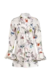 Francesca Miranda Cate Ruffled Cotton Mini Dress In Multi Color