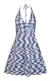 Francesca Miranda Celeste Handmade Silk Mini Dress In Multi