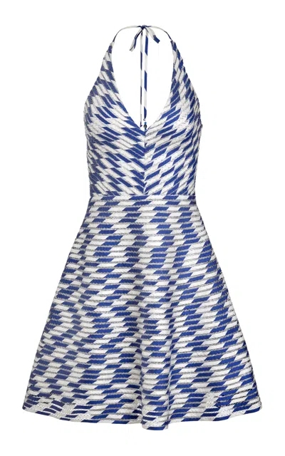 Francesca Miranda Celeste Handmade Silk Mini Dress In Multi