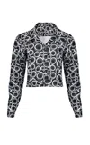 Francesca Miranda Cerccio Printed Cropped Cotton Jacket In Multi