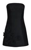 Francesca Miranda Dark Bouquet Silk Mini Dress