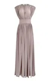 Francesca Miranda Dune Gathered Gown In Neutral