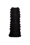 Francesca Miranda Emilie Olas Silk Maxi Skirt In Onyx