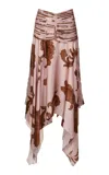 Francesca Miranda Erden Pink Silk Skirt
