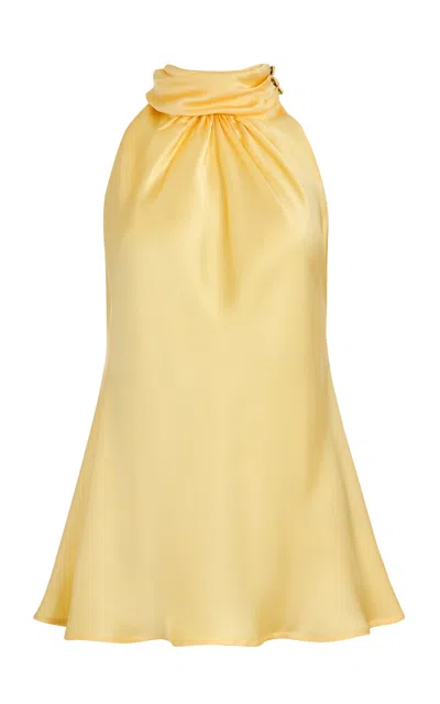 Francesca Miranda Erden Yellow Silk Blouse