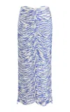 Francesca Miranda Exclusive Danielle Draped Silk Maxi Skirt