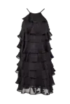 Francesca Miranda Gobi Olas Mini Dress In Ebony