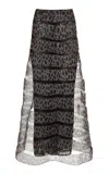 Francesca Miranda Gold Echo Maxi Skirt
