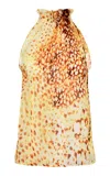 Francesca Miranda Hilo Sleeveless Silk Top In Multi