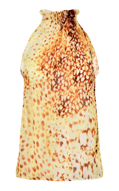 Francesca Miranda Hilo Sleeveless Silk Top In Multi