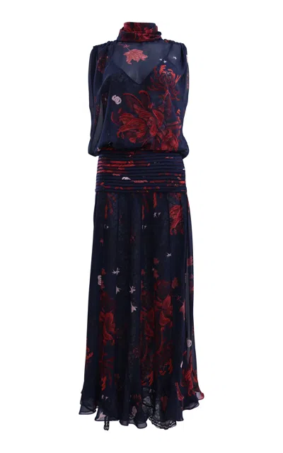 Francesca Miranda Kleo Silk Maxi Dress In Pink
