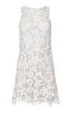 Francesca Miranda Lirio Cotton Hand-crocheted Mini Dress In White