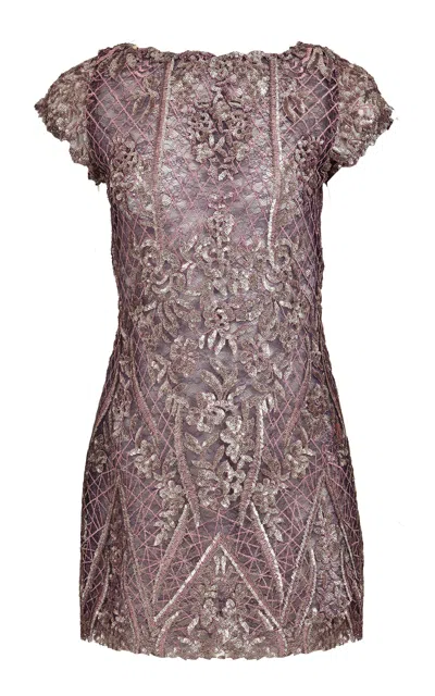 Francesca Miranda Lora Mini Dress In Purple