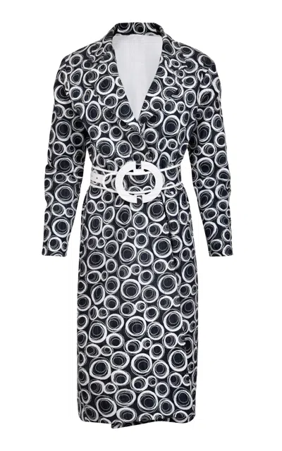 Francesca Miranda Matera Printed Cotton Trench In Multi
