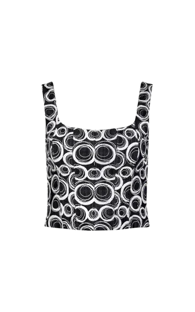 Francesca Miranda Modena Corset Top In Black