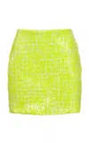Francesca Miranda Nora Sequined Mini Skirt In Green