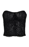Francesca Miranda Obsidian Cascade Corset Top