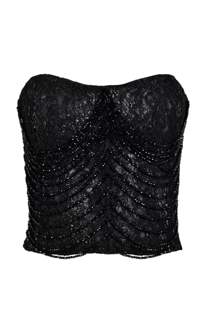 Francesca Miranda Obsidian Cascade Corset Top
