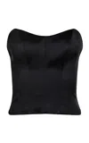 Francesca Miranda Onyx Silk Corset Top