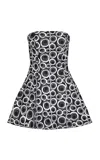 Francesca Miranda Padua Printed Cotton Mini Dress In Multi