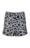 Francesca Miranda Parma Printed High-rise Cotton Shorts In Multi