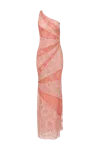 Francesca Miranda Women's Ramos Asymmetric Lace Maxi Dress