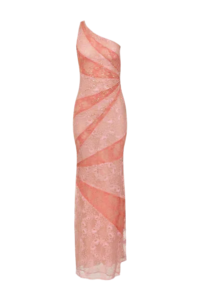 Francesca Miranda Ramon Lace Dress In Pink