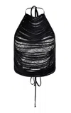 Francesca Miranda Valentina Black Silk Top