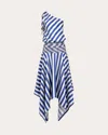 Francesca Miranda Banda Single-shoulder Silk Dress