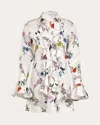 Francesca Miranda Cate Ruffled Cotton Mini Dress In Multi