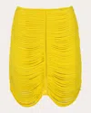 Francesca Miranda Danielle Mini Skirt In Yellow