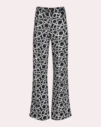 Francesca Miranda Women's Eras Printed Denim Pants Cotton/polyester