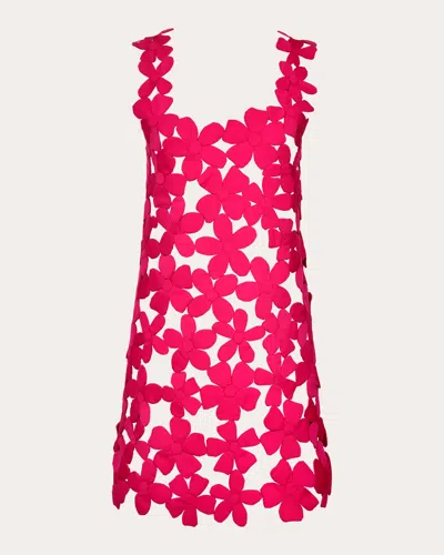 Francesca Miranda Women's Jardin Floral Embroidered Silk Mini Dress