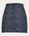 Francesca Miranda Luces Denim Skirt In Blue
