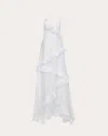 Francesca Miranda Women's Mattina Ruffle-trimmed Cotton Gauze Gown