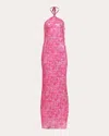 Francesca Miranda Women's Serata Sequin-embellished Halterneck Gown