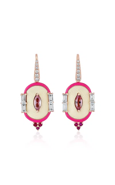 Francesca Villa 18k Pink Gold Be Yourself Ladies Pink Earrings