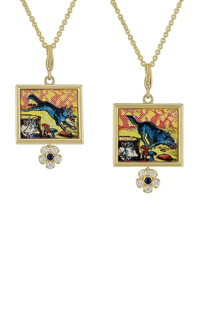 Francesca Villa 18k Yellow Gold Abracadabra; The Wolf Necklace