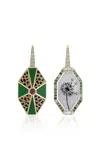 Francesca Villa 18k Yellow Gold Close Encounters Make A Wish Earrings In Multi