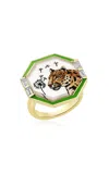 Francesca Villa 18k Yellow Gold Close Encounters Make A Wish Ring